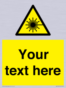 WV5123: Custom Laser Hazard Sign
