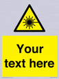 WV5123: Custom Laser Hazard Sign
