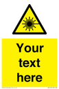 WV5123: Custom Laser Hazard Sign