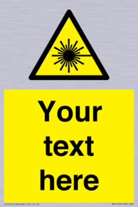 WV5123: Custom Laser Hazard Sign