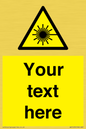 WV5123: Custom Laser Hazard Sign