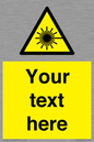 WV5123: Custom Laser Hazard Sign
