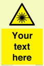 WV5123: Custom Laser Hazard Sign
