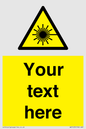 WV5123: Custom Laser Hazard Sign
