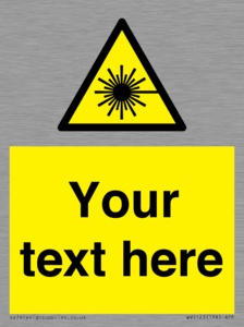 WV5123: Custom Laser Hazard Sign