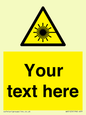 WV5123: Custom Laser Hazard Sign