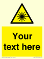 WV5123: Custom Laser Hazard Sign