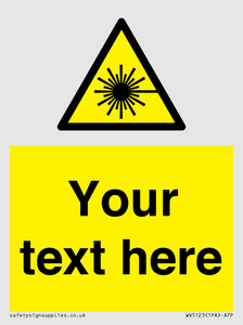 WV5123: Custom Laser Hazard Sign