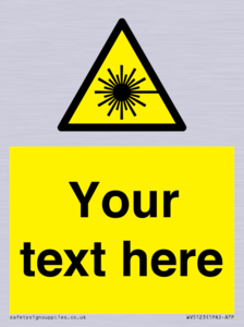 WV5123: Custom Laser Hazard Sign