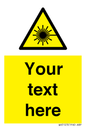 WV5123: Custom Laser Hazard Sign