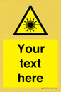 WV5123: Custom Laser Hazard Sign