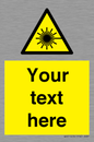 WV5123: Custom Laser Hazard Sign