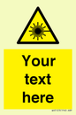 WV5123: Custom Laser Hazard Sign