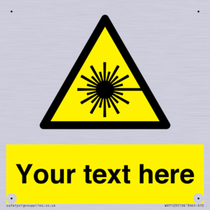 WV5123: Custom Laser Hazard Sign