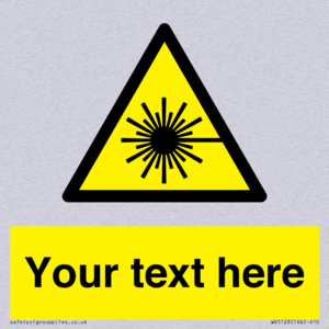 WV5123: Custom Laser Hazard Sign