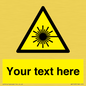WV5123: Custom Laser Hazard Sign