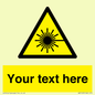 WV5123: Custom Laser Hazard Sign