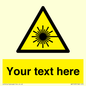 WV5123: Custom Laser Hazard Sign