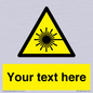 WV5123: Custom Laser Hazard Sign