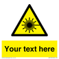 WV5123: Custom Laser Hazard Sign