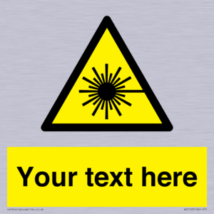 WV5123: Custom Laser Hazard Sign
