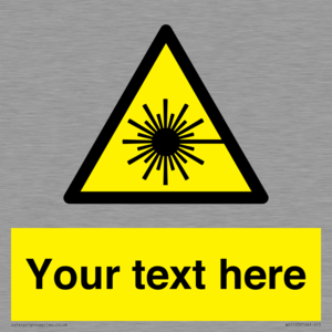 WV5123: Custom Laser Hazard Sign