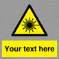 WV5123: Custom Laser Hazard Sign