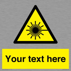 WV5123: Custom Laser Hazard Sign