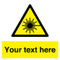 WV5123: Custom Laser Hazard Sign
