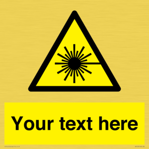 WV5123: Custom Laser Hazard Sign