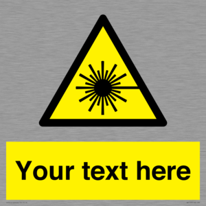 WV5123: Custom Laser Hazard Sign