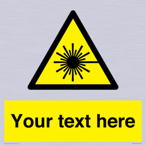 WV5123: Custom Laser Hazard Sign