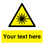WV5123: Custom Laser Hazard Sign