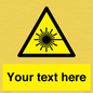 WV5123: Custom Laser Hazard Sign