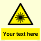 WV5123: Custom Laser Hazard Sign