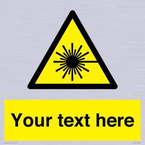 WV5123: Custom Laser Hazard Sign