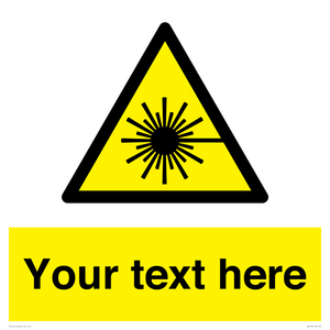 WV5123: Custom Laser Hazard Sign