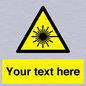 WV5123: Custom Laser Hazard Sign
