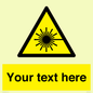 WV5123: Custom Laser Hazard Sign