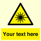 WV5123: Custom Laser Hazard Sign