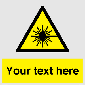 WV5123: Custom Laser Hazard Sign