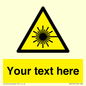 WV5123: Custom Laser Hazard Sign