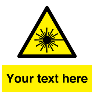 WV5123: Custom Laser Hazard Sign