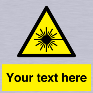 WV5123: Custom Laser Hazard Sign