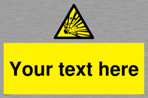 WV5124: Custom Explosive Material Sign