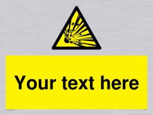 WV5124: Custom Explosive Material Sign