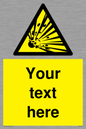 WV5124: Custom Explosive Material Sign