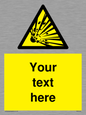 WV5124: Custom Explosive Material Sign