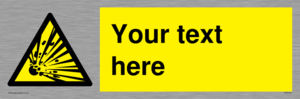 WV5124: Custom Explosive Material Sign