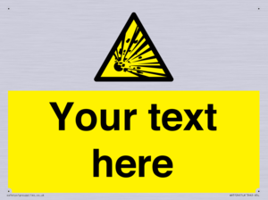 WV5124: Custom Explosive Material Sign